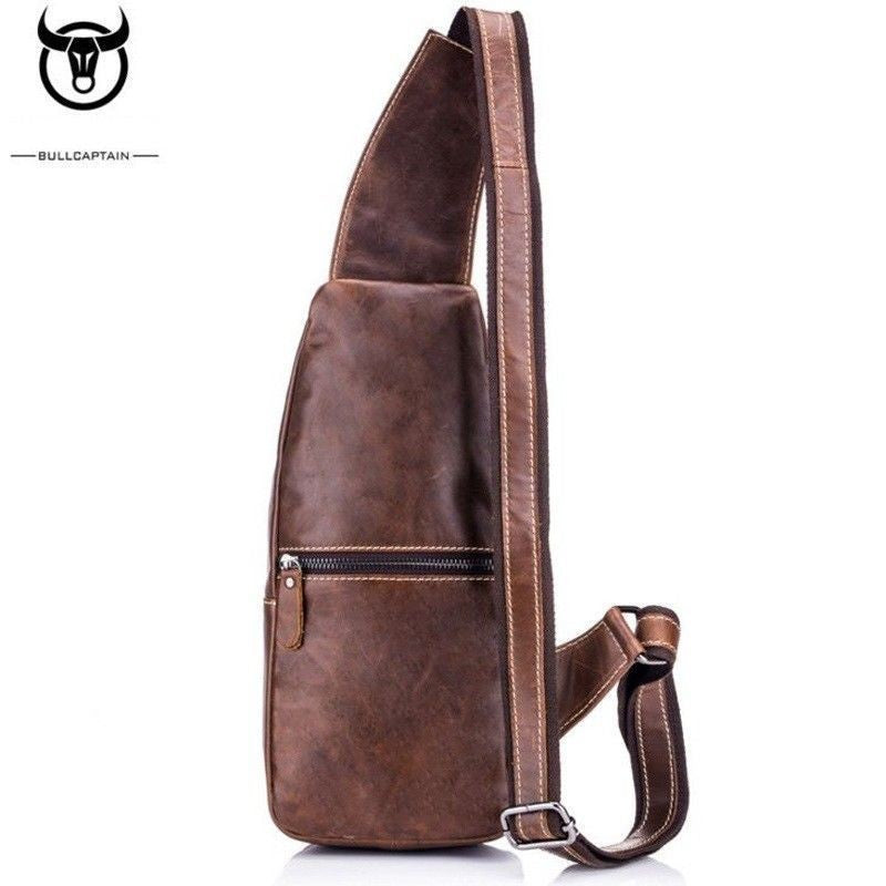 Cowhide Leather Sling Bag - Aelicy Global