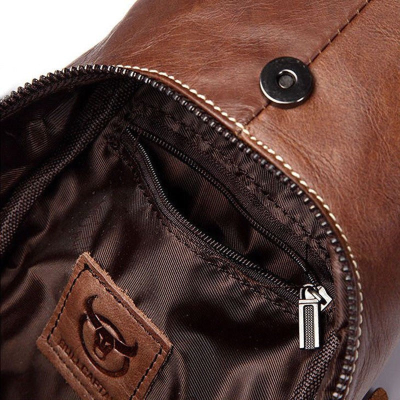 Cowhide Leather Sling Bag - Aelicy Global